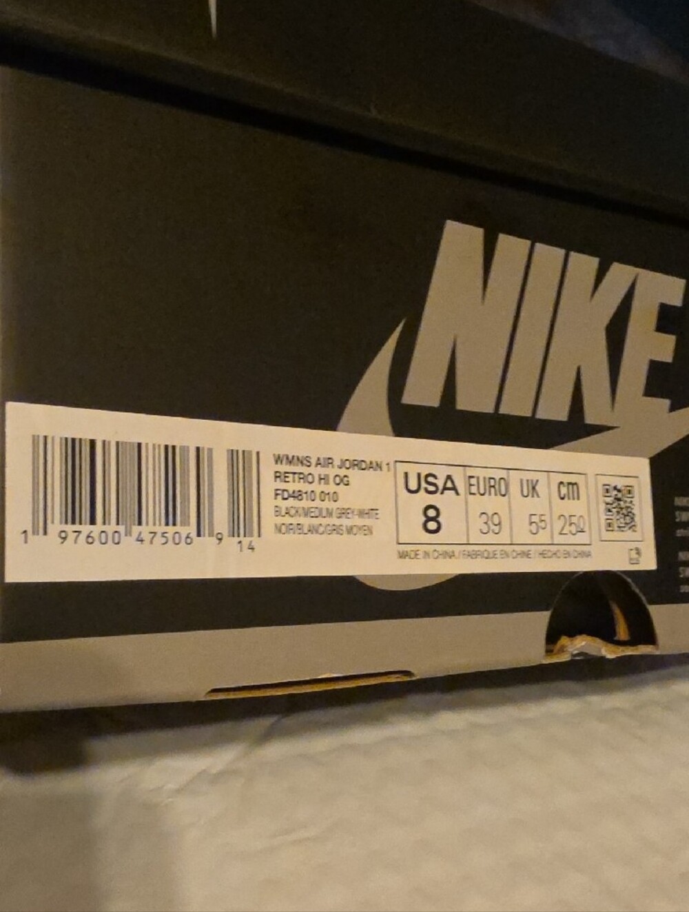 Nike Black and Gray High-Top Sneakers - Picture 8 of 10